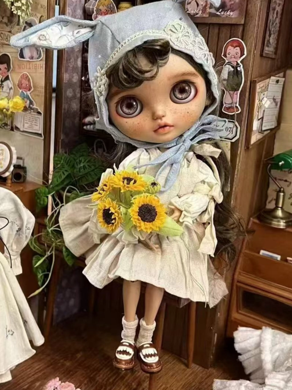 Handmade Shoes for Blythe/BJD, Two-Tone Fringe Loafers