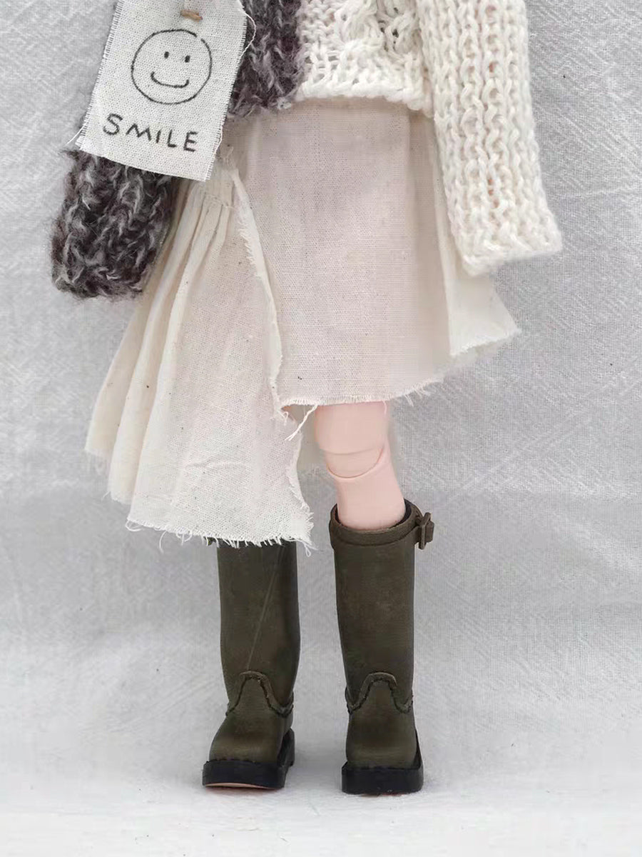 Handmade Shoes for Blythe/BJD, Clean-Line High Boots