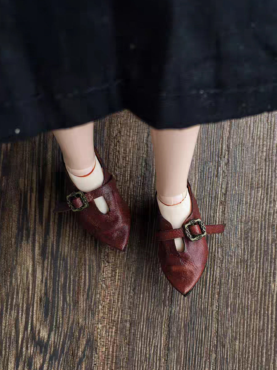 Handmade Shoes for Blythe/ BJD, Pointed Granny Shoes