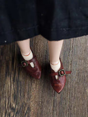 Handmade Shoes for Blythe/ BJD, Pointed Granny Shoes