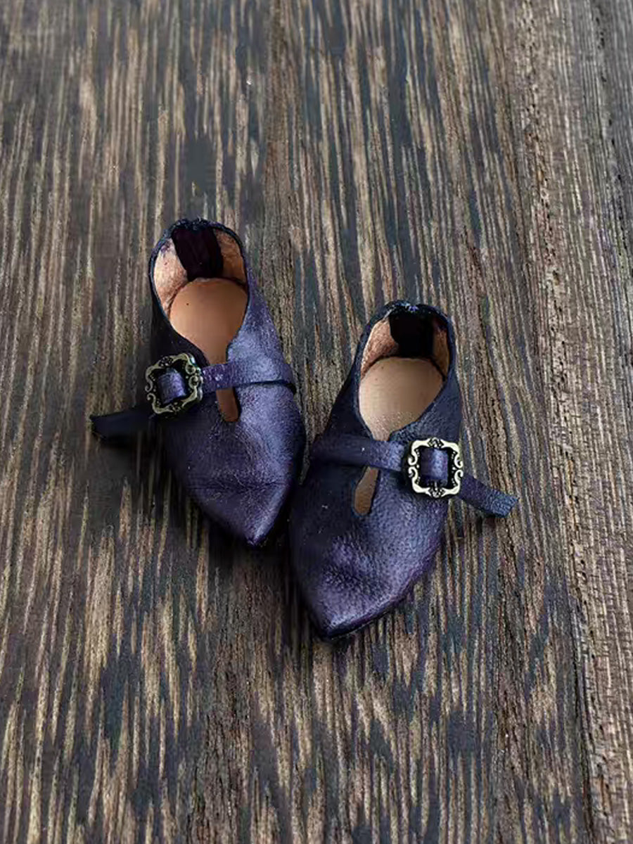 Handmade Shoes for Blythe/ BJD, Pointed Granny Shoes