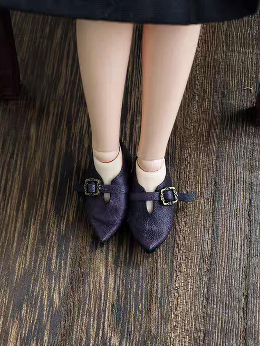 Handmade Shoes for Blythe/ BJD, Pointed Granny Shoes