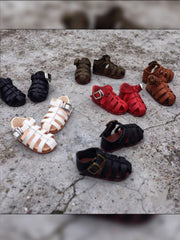 Leather Fisherman Blythe Sandals Flat Lay | ToastDoll