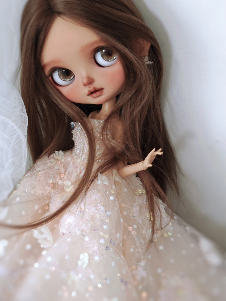 OOAK Custom Blythe Doll For Commission, Tan Skin Princess