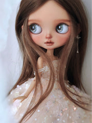 OOAK Custom Blythe Doll For Commission, Tan Skin Princess