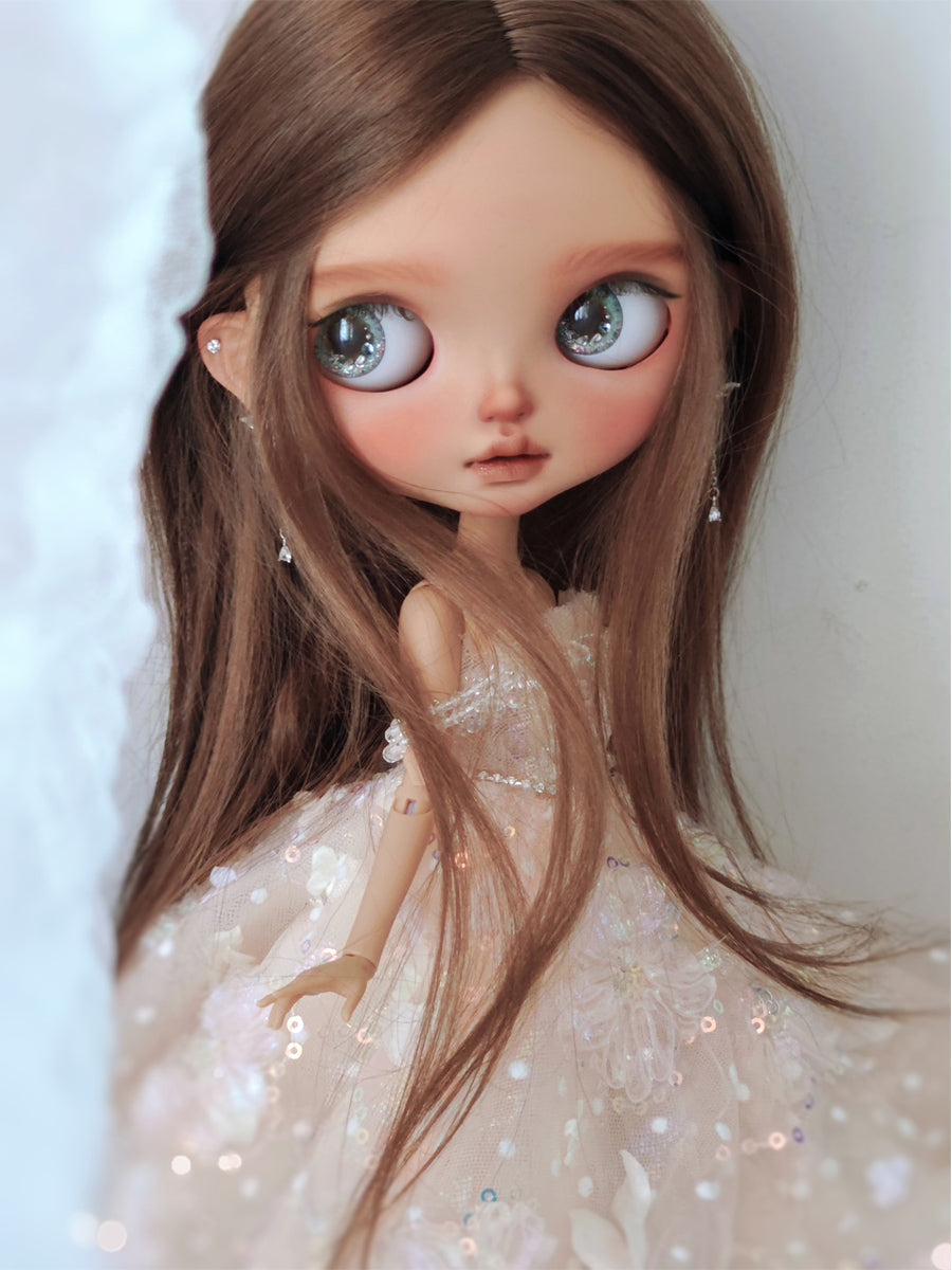 OOAK Custom Blythe Doll For Commission, Tan Skin Princess