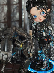 OOAK Custom Blythe Doll For Commission, Cyberpunk Mech Maiden
