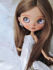 OOAK Custom Blythe Doll For Commission, Tan Skin Elegant Lady