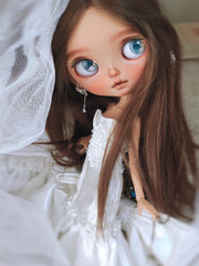 OOAK Custom Blythe Doll For Commission, Tan Skin Elegant Lady