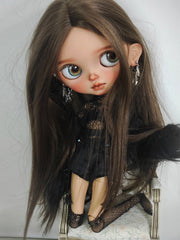 OOAK Custom Blythe Doll For Commission, Tan Skin Mysterious Charm