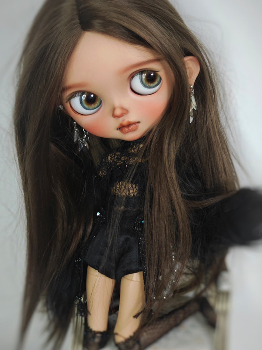 OOAK Custom Blythe Doll For Commission, Tan Skin Mysterious Charm