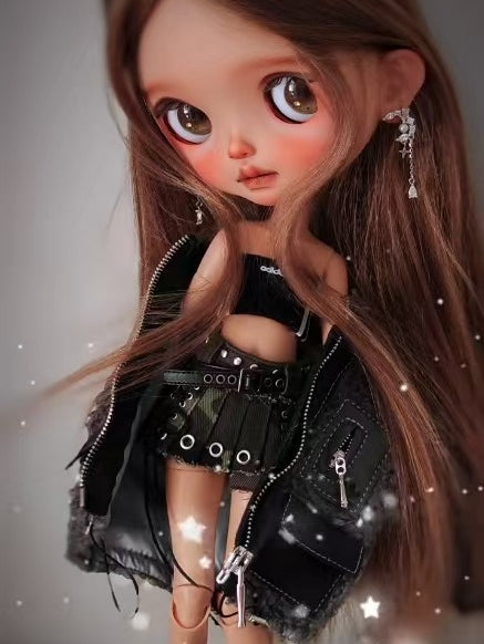 OOAK Custom Blythe Doll For Commission, Tan Girl