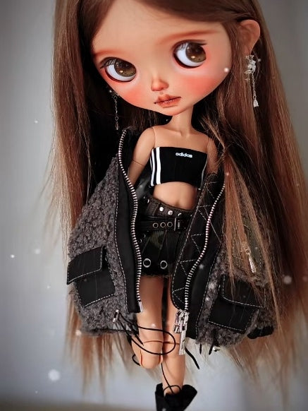 OOAK Custom Blythe Doll For Commission, Tan Girl