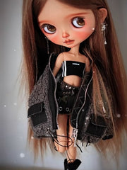 OOAK Custom Blythe Doll For Commission, Tan Girl