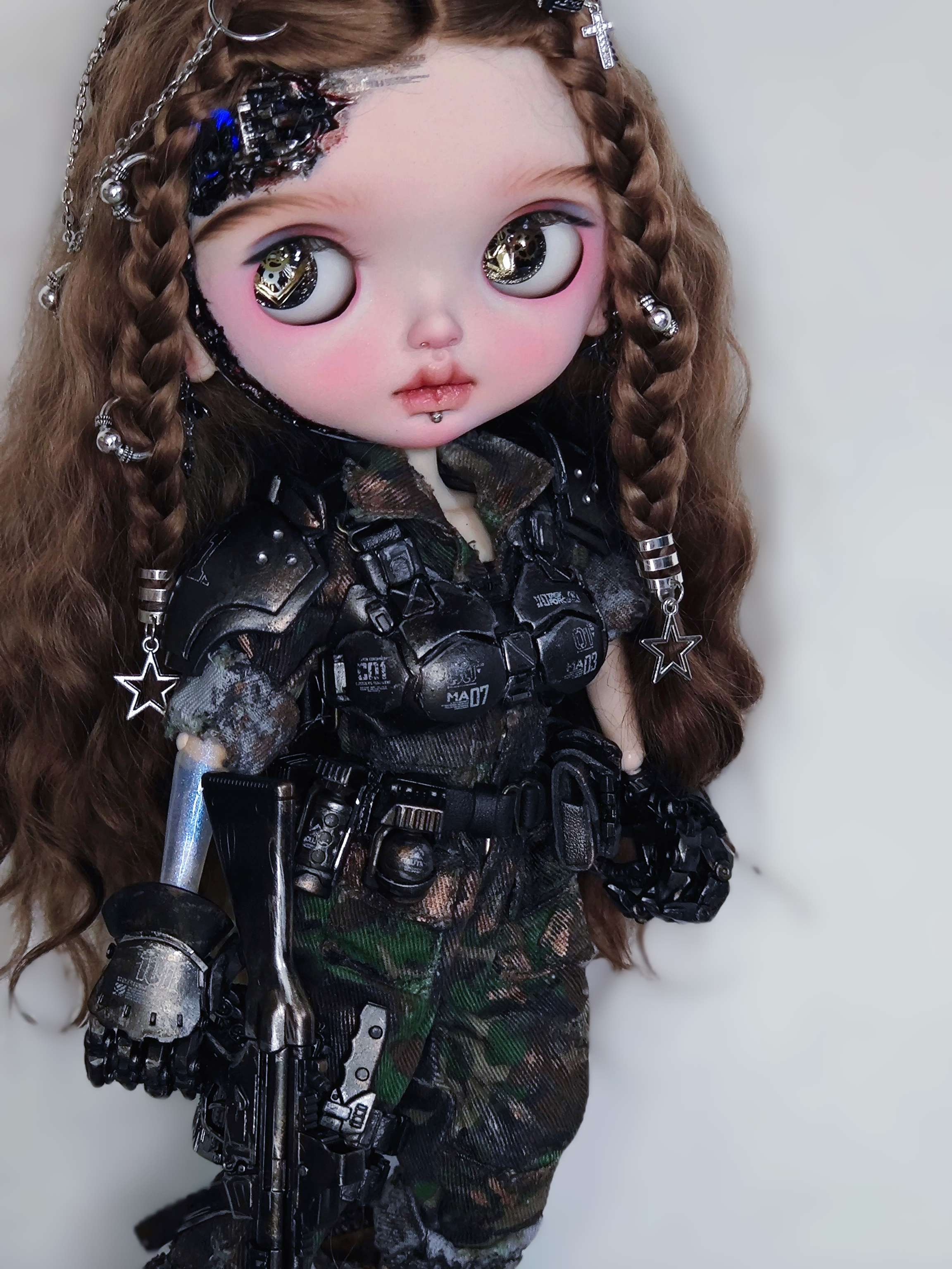 Cyberoid Mecha Girl - Custom Blythe Commission - ToastDoll