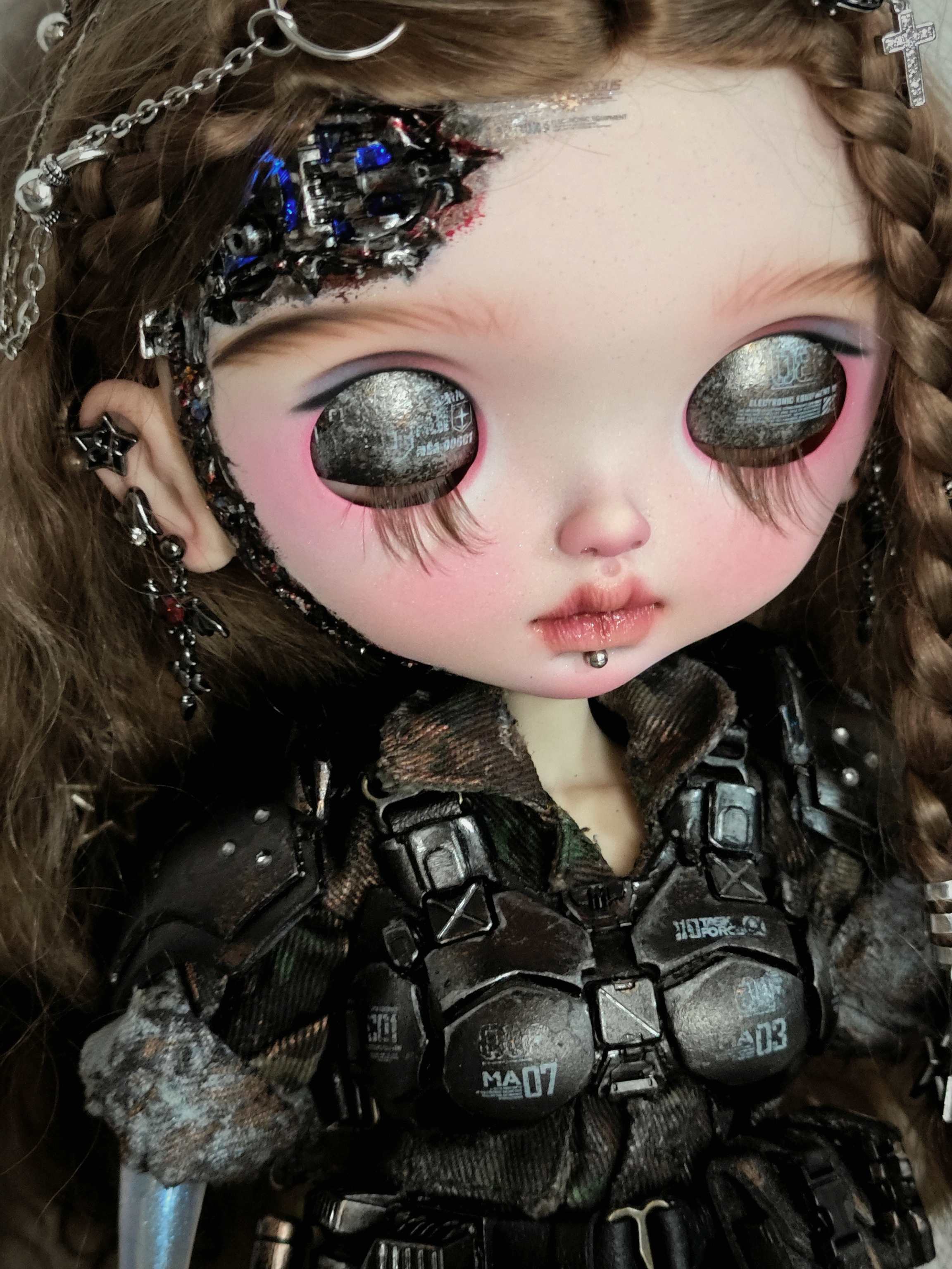 Cyberoid Mecha Girl - Custom Blythe Commission - ToastDoll