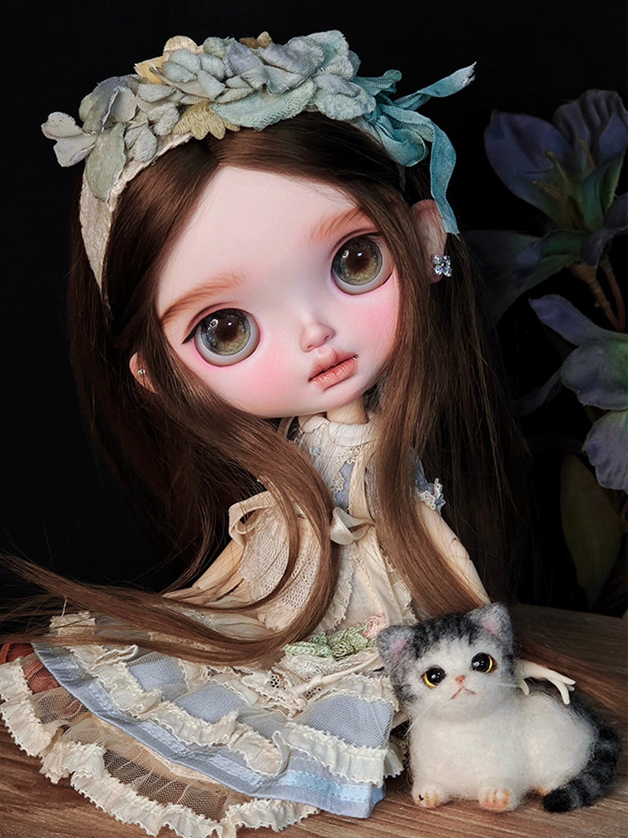 Vanille Custom Blythe OOAK Eyelids | ToastDoll