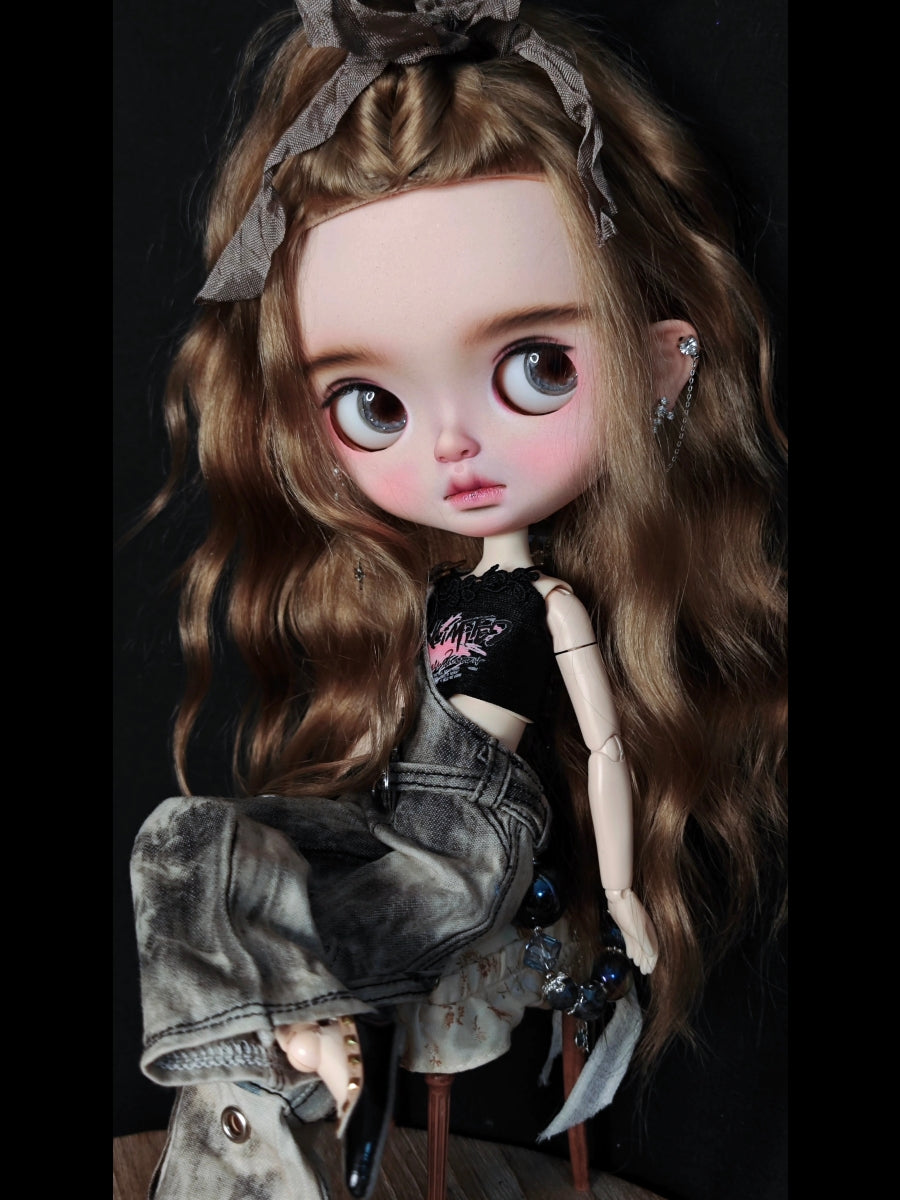 Skye Custom Blythe OOAK - Rebellious Dreamy Doll - ToastDoll