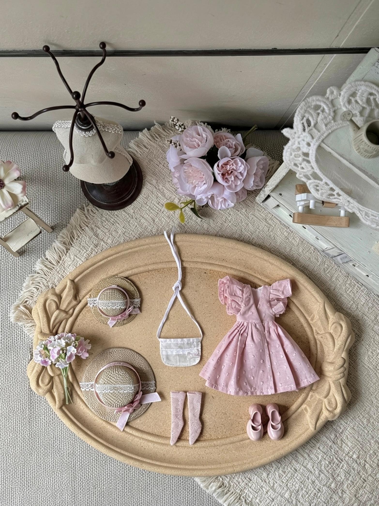 Garden Picnic Blythe 1/6 BJD Outfit - Handmade Clothes - ToastDoll