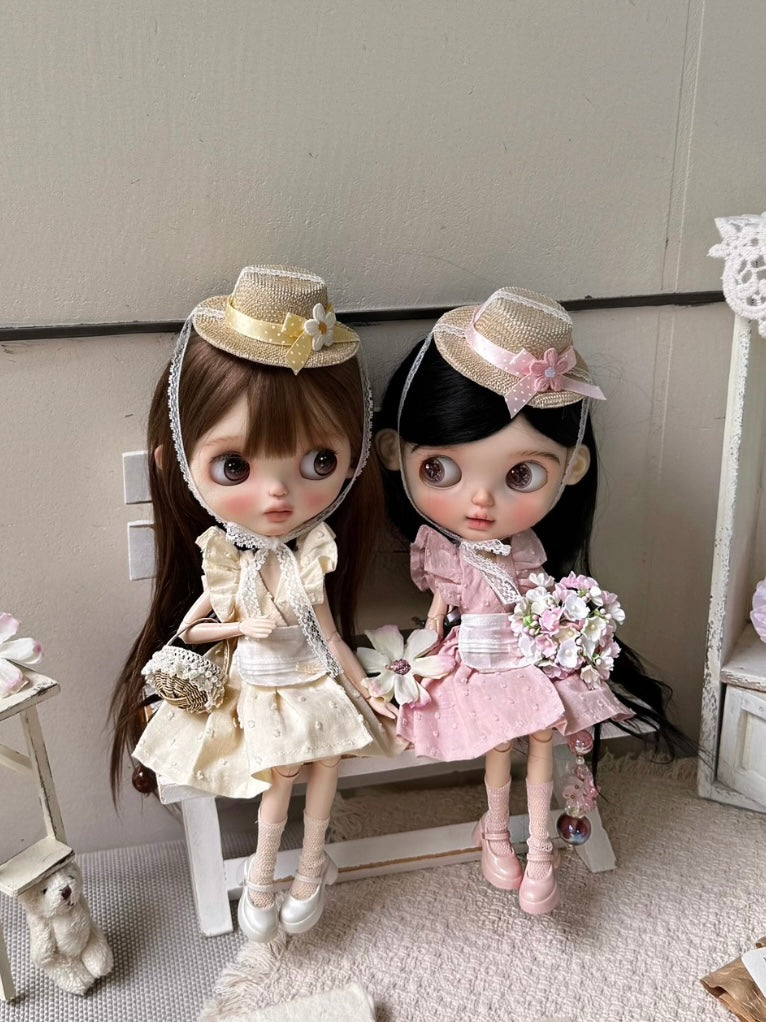 Garden Picnic Blythe 1/6 BJD Outfit - Handmade Clothes - ToastDoll