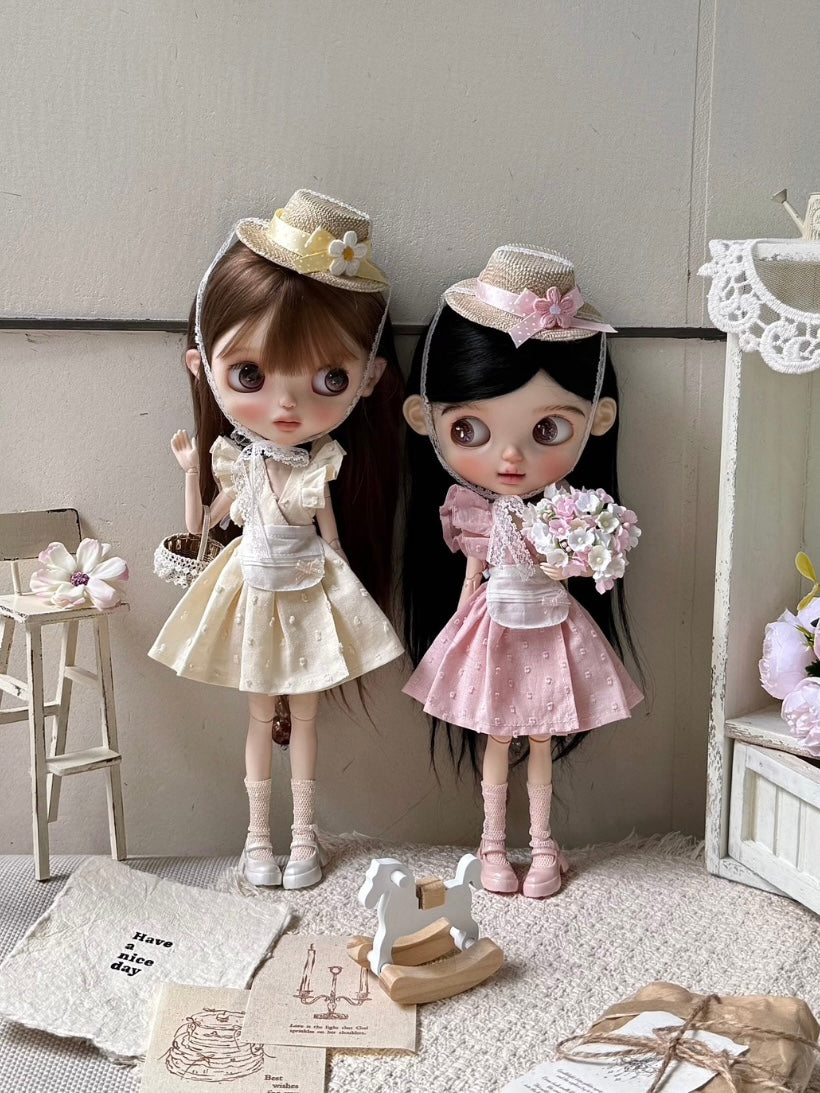 Garden Picnic Blythe 1/6 BJD Outfit - Handmade Clothes - ToastDoll