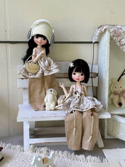 Caramel Bustier Blythe BJD Outfit - Handmade Doll Clothes - ToastDoll