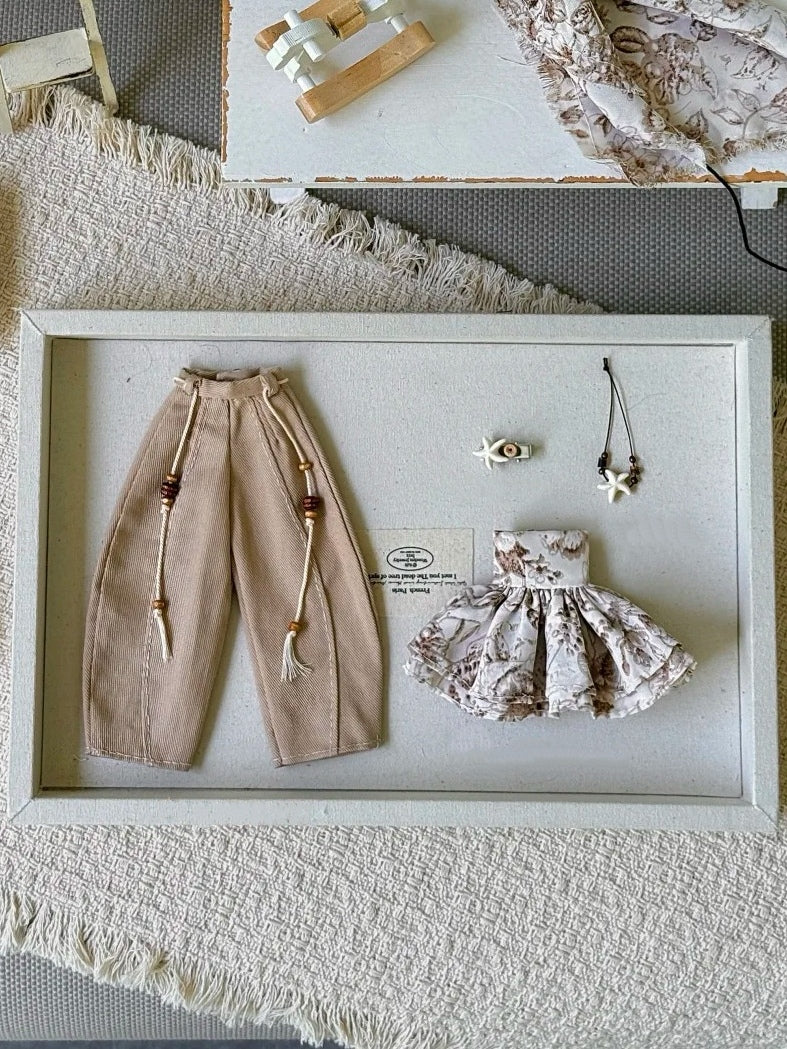 Caramel Bustier Blythe BJD Outfit - Handmade Doll Clothes - ToastDoll