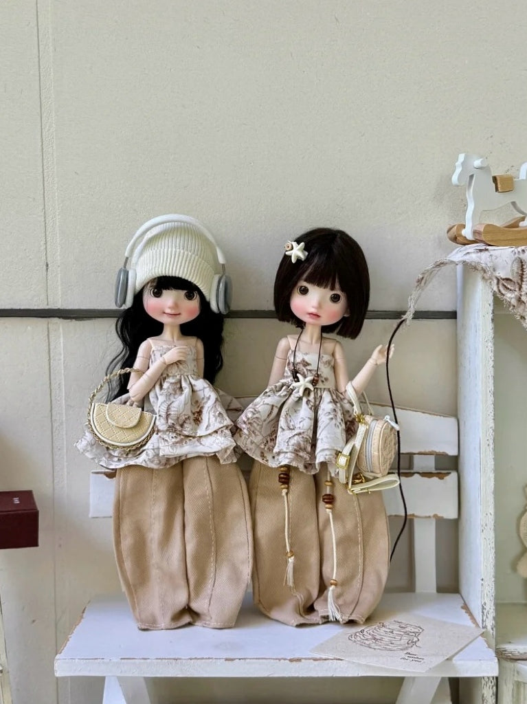 Caramel Bustier Blythe BJD Outfit - Handmade Doll Clothes - ToastDoll