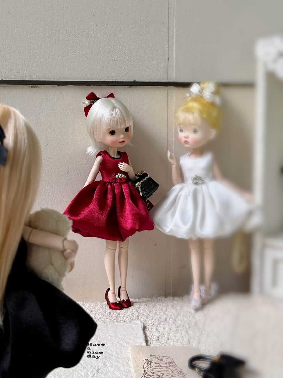Luxury Puffy Blythe BJD Dress - Handmade Doll Clothes - ToastDoll