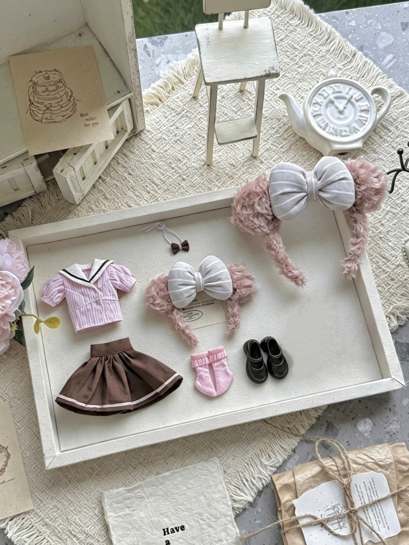Romantic Sailor Blythe BJD Set - Handmade Doll Clothes - ToastDoll