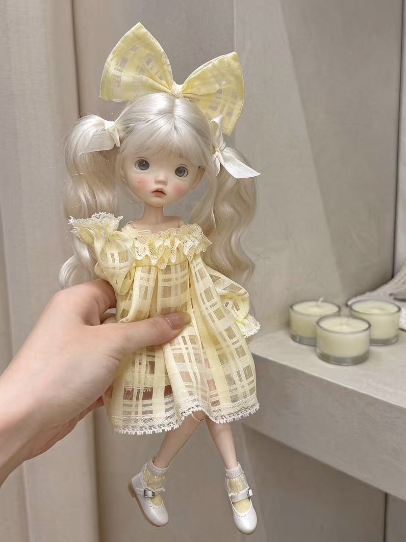 Pastel Lace Bow Blythe BJD Outfit - Handmade Doll Clothes - ToastDoll