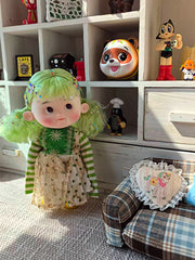 Green Retro Embroidered Blythe Dress | ToastDoll