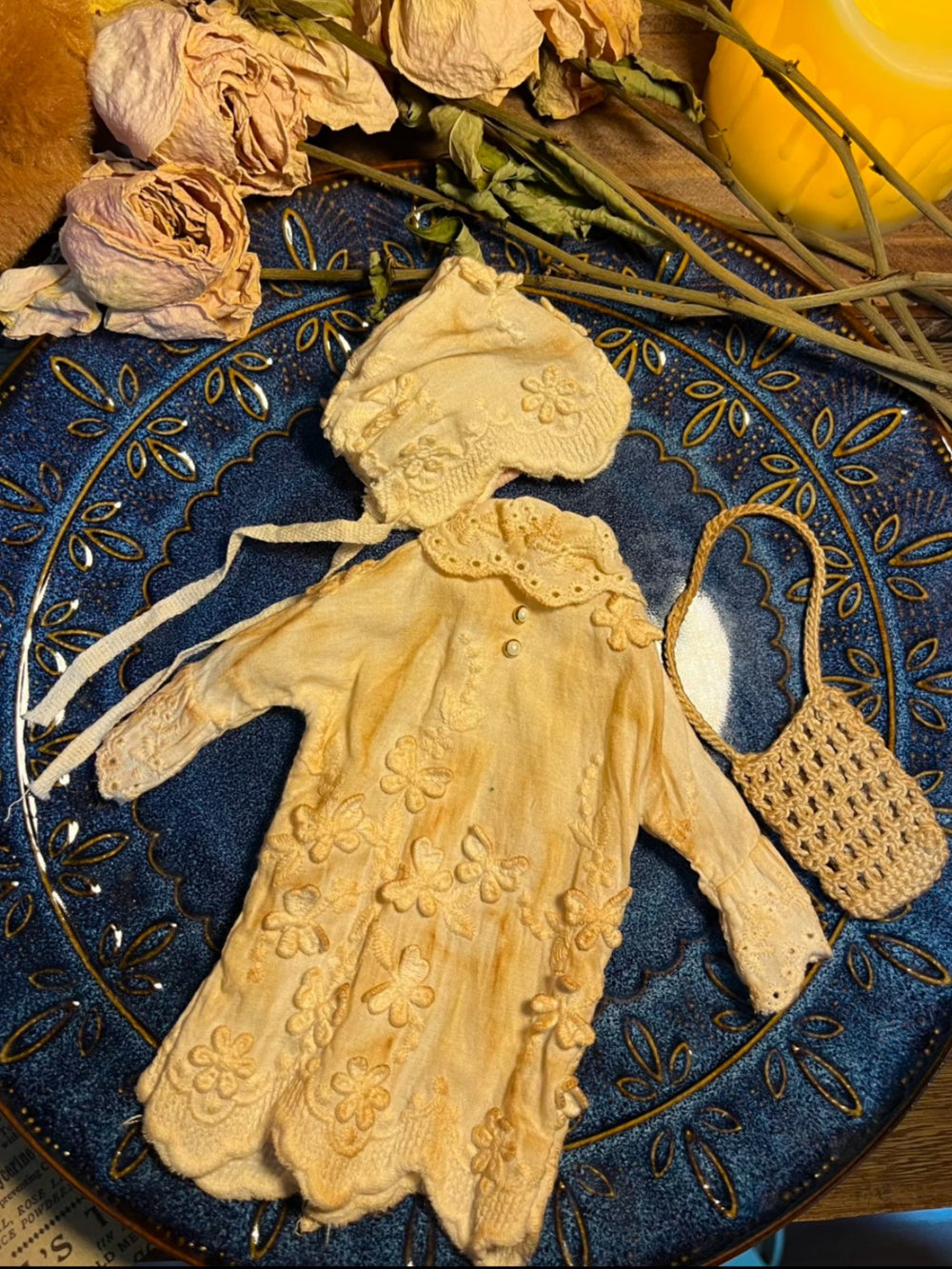 Raised Embroidery Blythe BJD Outfit Flat Lay | ToastDoll