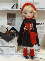 Red Black Gingham Blythe BJD Outfit | ToastDoll