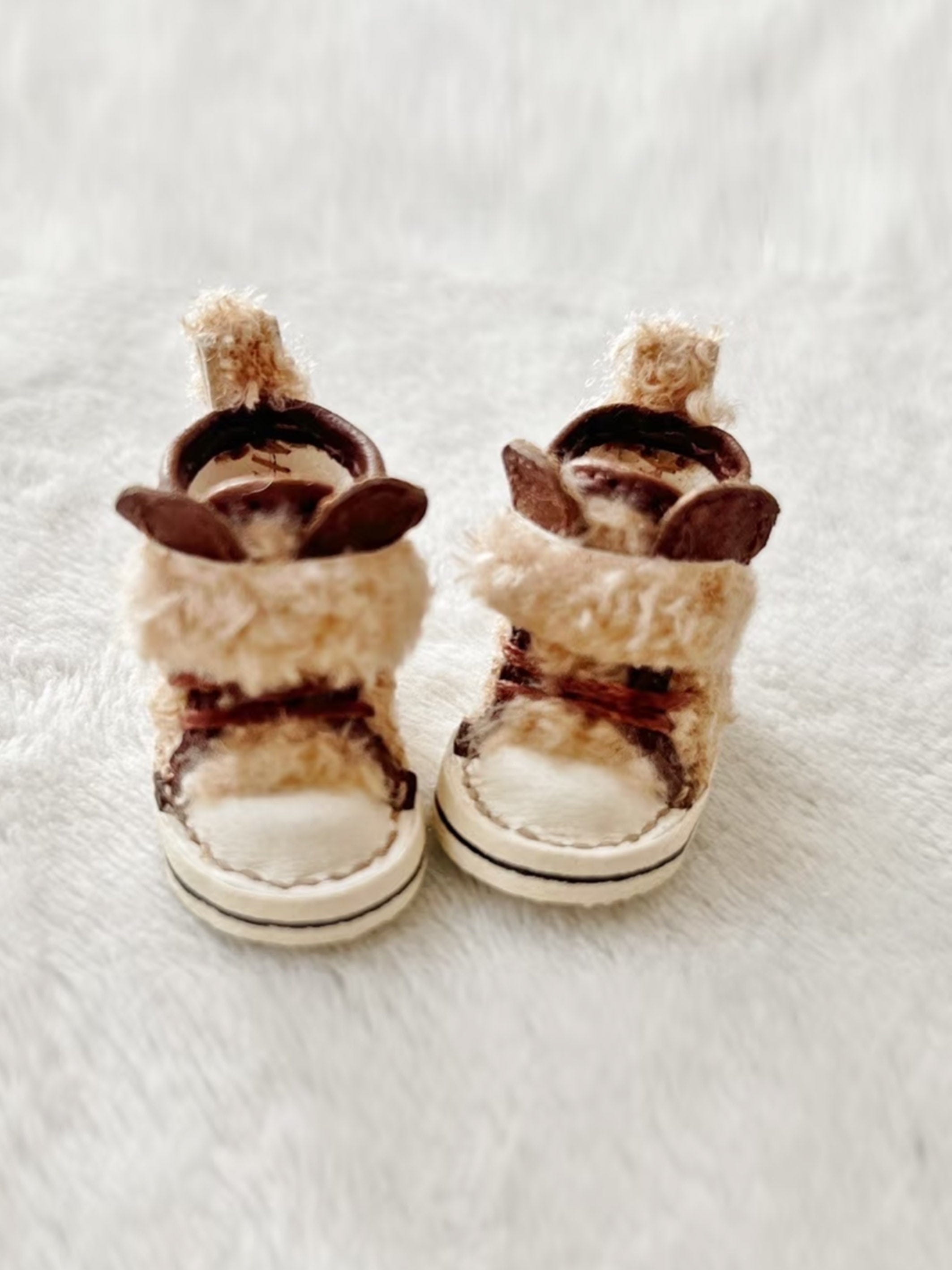 Handmade Shoes for Blythe/ Ob24/ Ob22/ BJD/GSC, Fluffy Middle Top Animal Boots