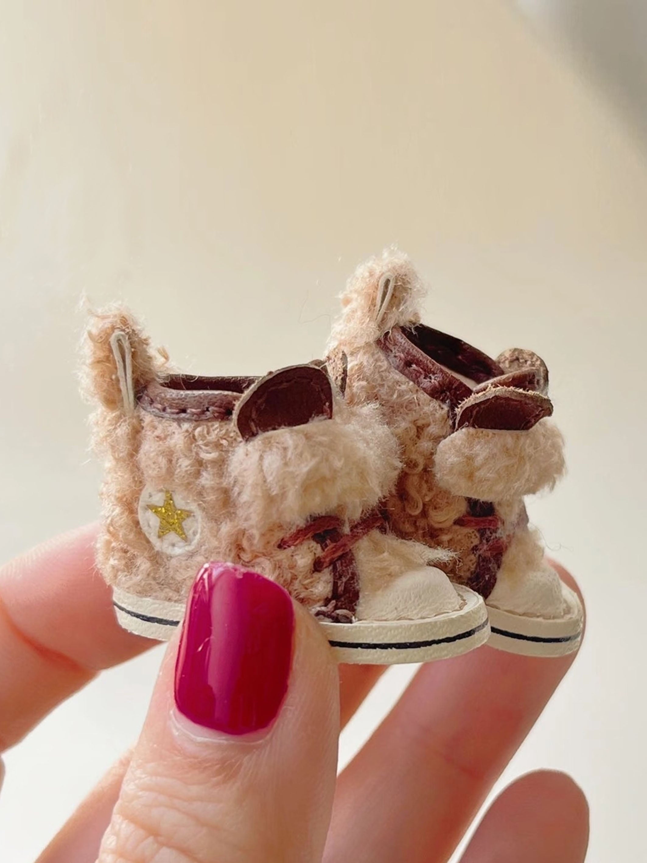 Handmade Shoes for Blythe/ Ob24/ Ob22/ BJD/GSC, Fluffy Middle Top Animal Boots