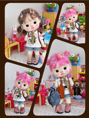 Handmade Shoes for Blythe/ Ob24/ Ob22/ BJD/GSC, Distressed 2 in 1 Boots