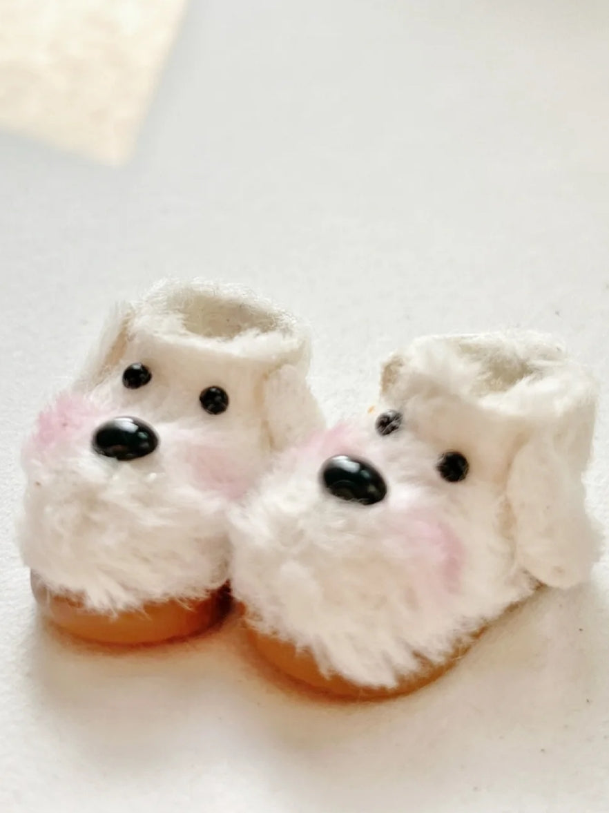 Handmade Shoes for Blythe/Obitsu/GSC, Furry Snow Boots