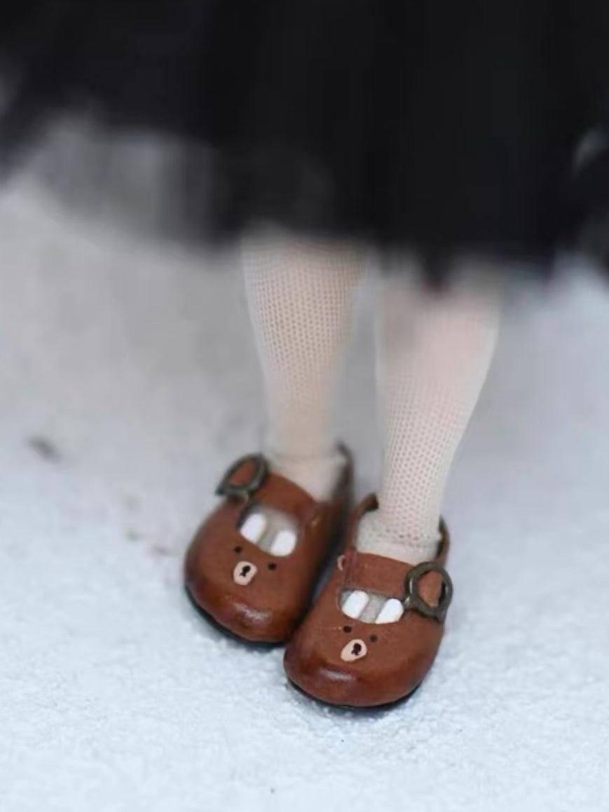 Cartoon Animal Cowhide Blythe GSC Flats On Doll Display | ToastDoll