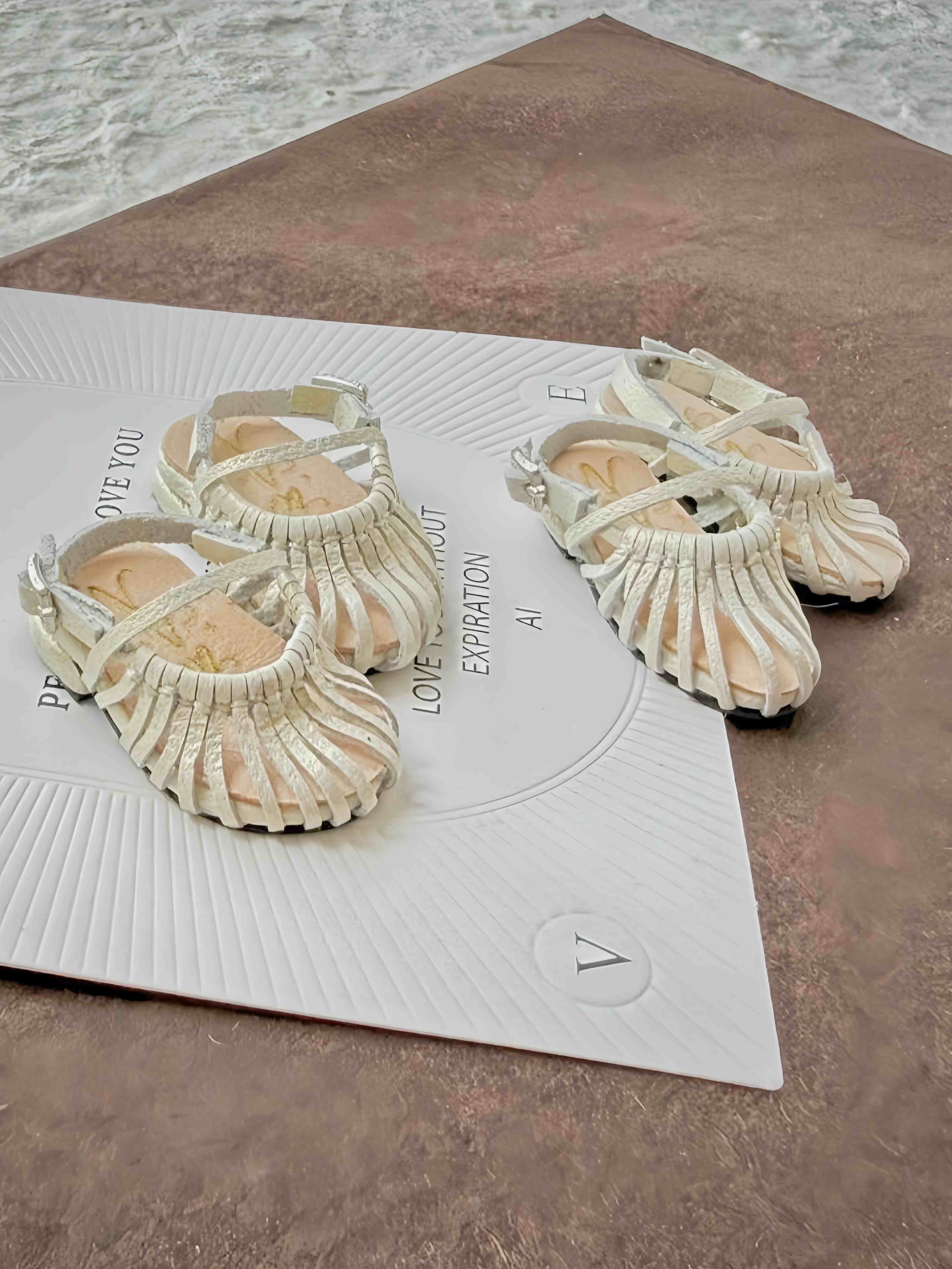 Retro Roman Leather Blythe OB11 Sandals - Handmade Doll Shoes - ToastDoll