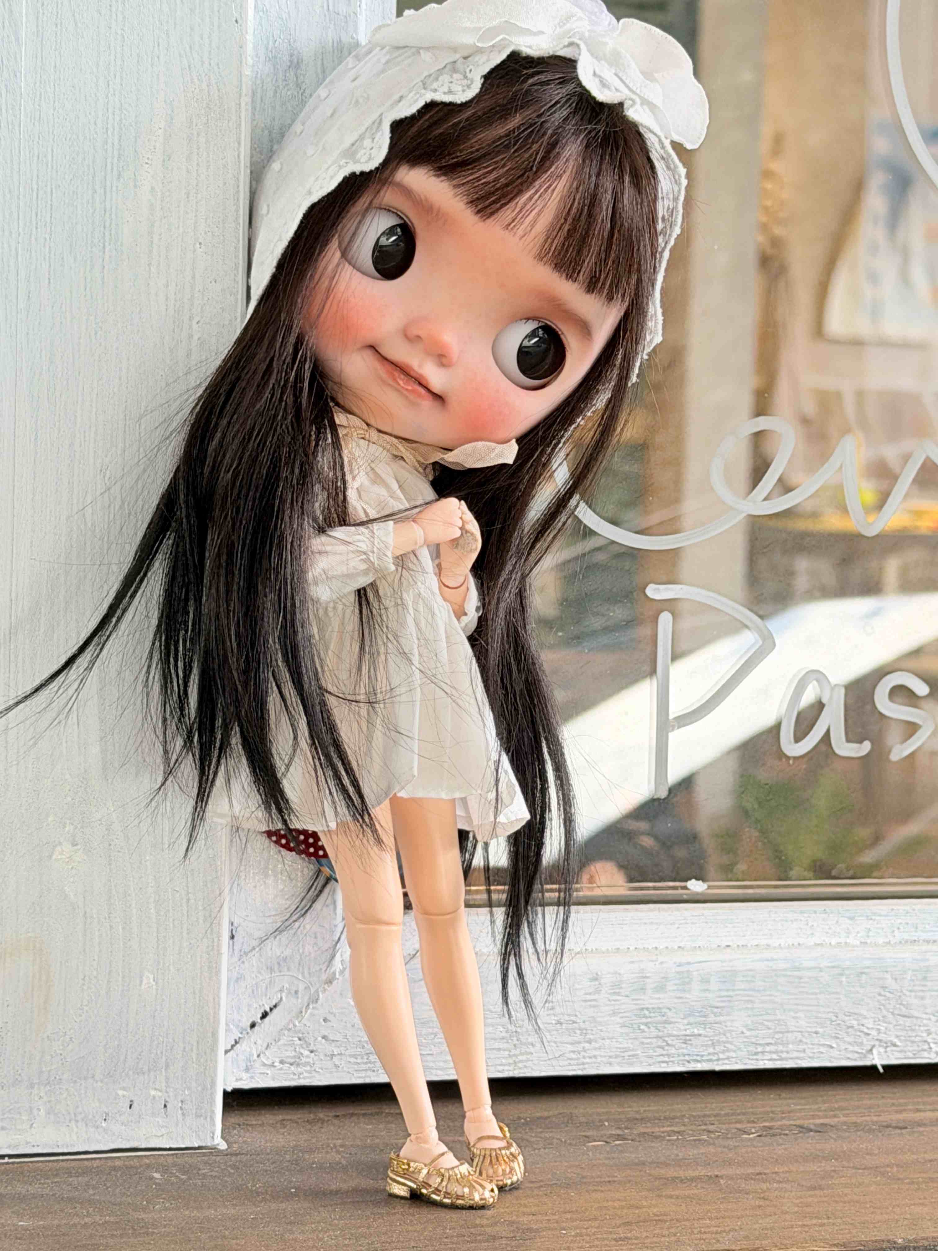 Retro Roman Leather Blythe OB11 Sandals - Handmade Doll Shoes - ToastDoll
