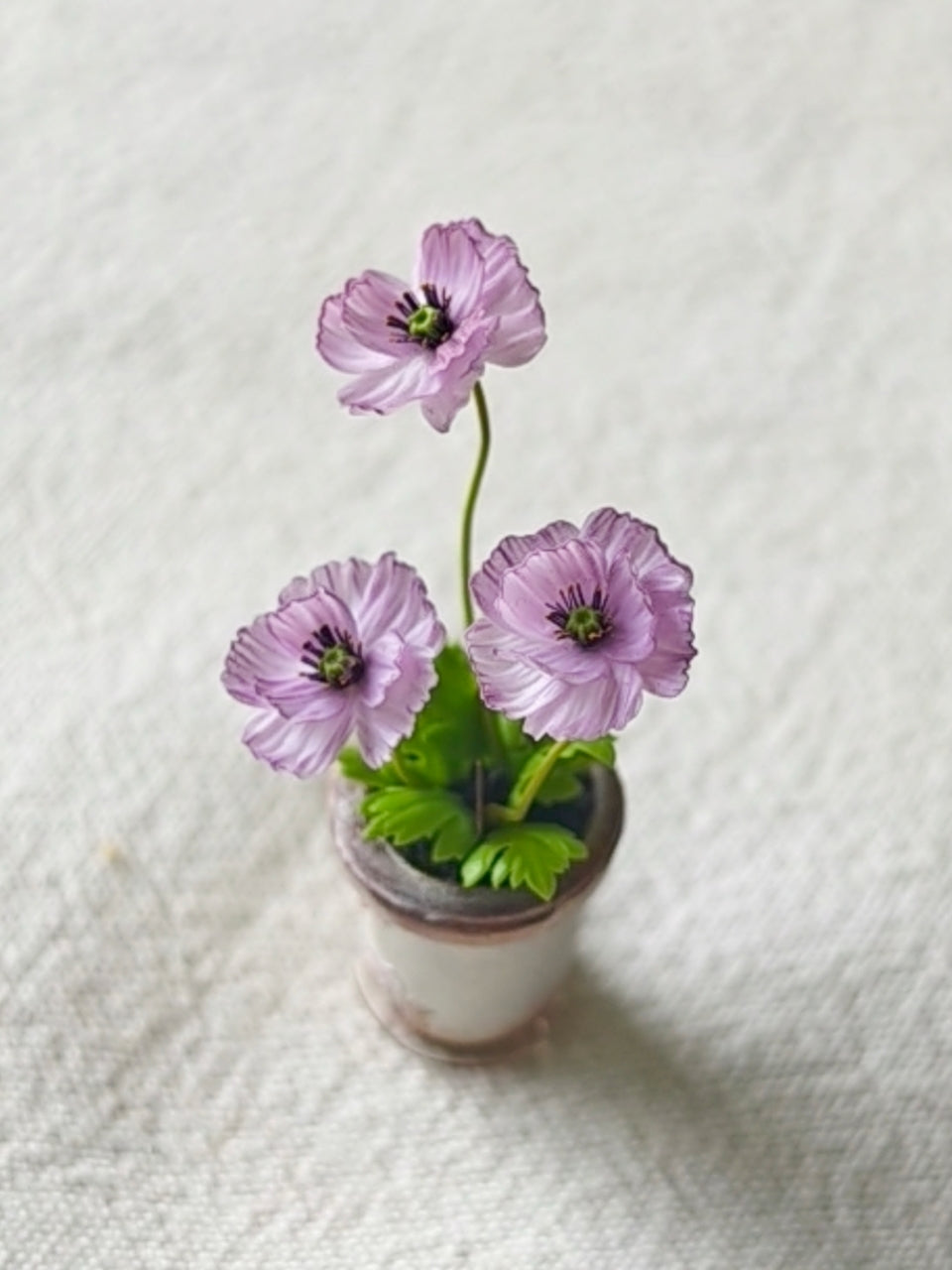 Purple Flower Potted Plant Detail | ToastDoll