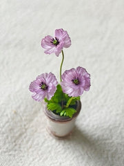 Purple Flower Potted Plant Detail | ToastDoll