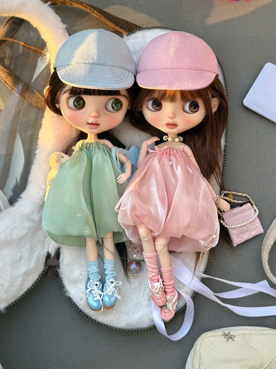 Vibrant Color Blythe 1/6 BJD Outfit On Doll Display | ToastDoll