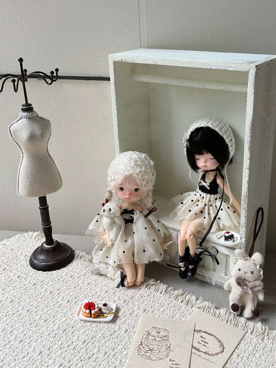 Chic Polka Dot Tulle Blythe 1/6 BJD Outfit | ToastDoll