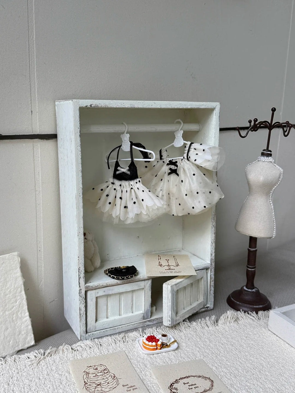 Chic Polka Dot Tulle Blythe 1/6 BJD Outfit Detail | ToastDoll