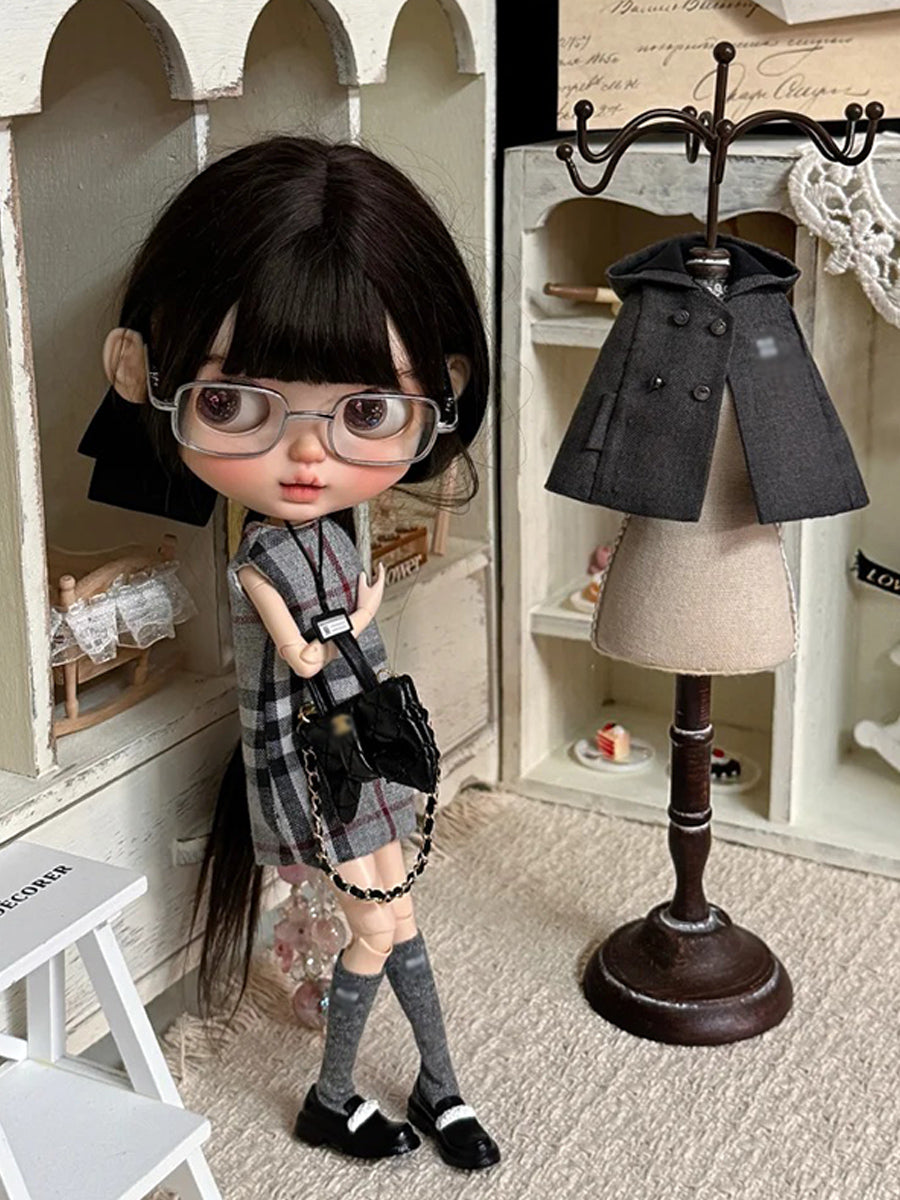 Vintage Check Preppy Blythe Outfit  | ToastDoll