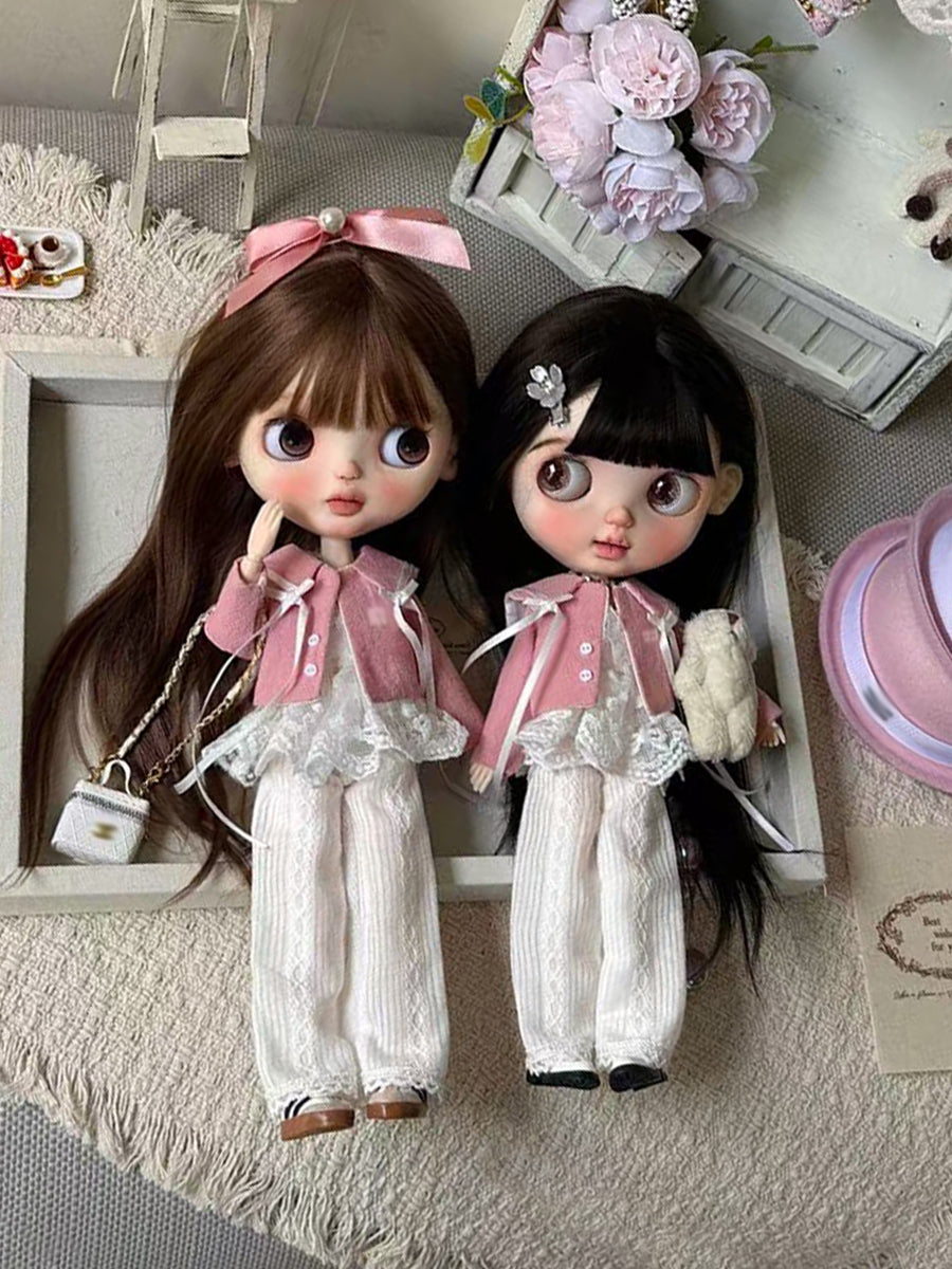 Exquisite Pink Blythe 1/6 BJD Outfit On Doll Display | ToastDoll