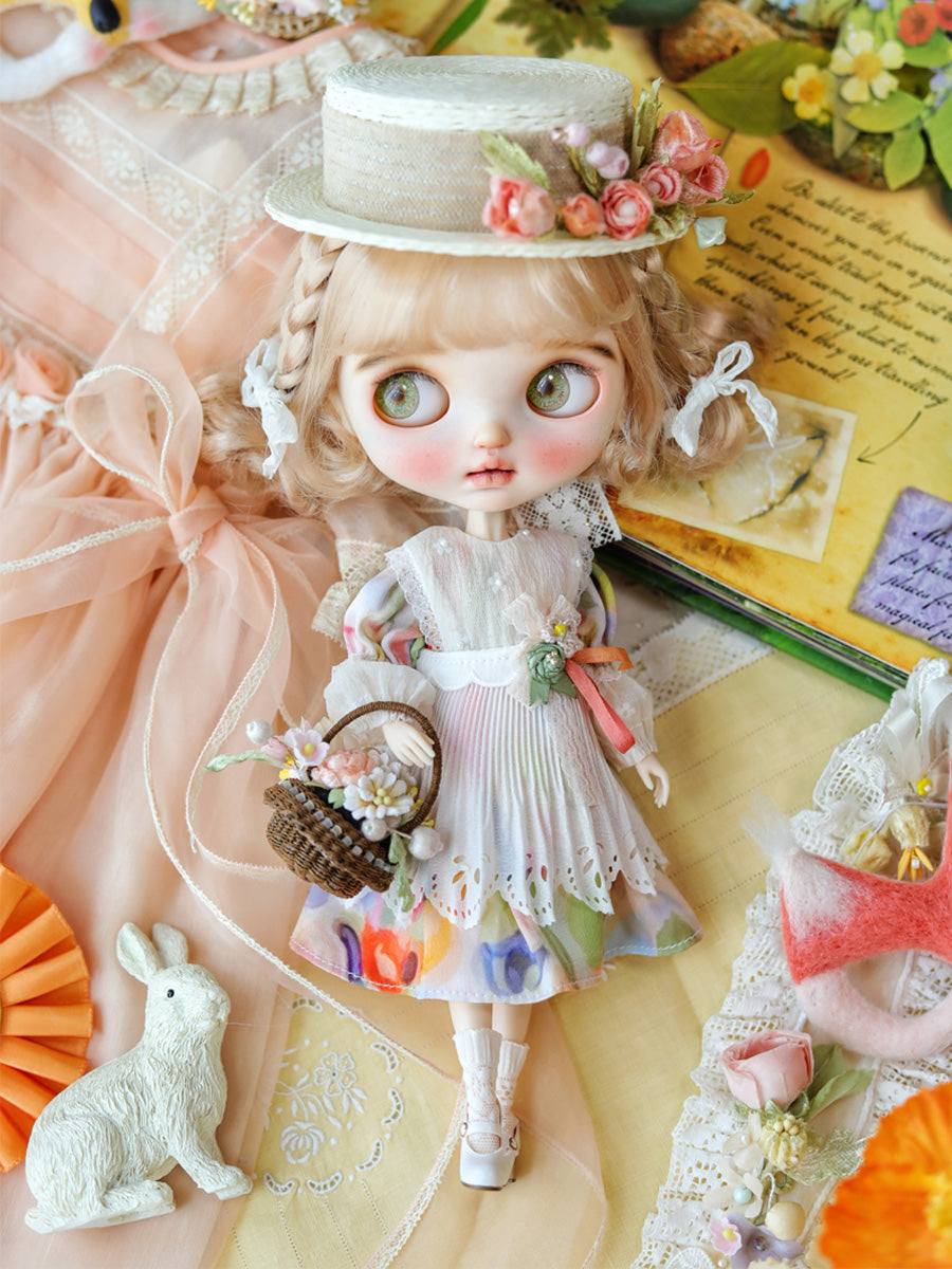 Handmade Outfit for Blythe/Pullip, Colorful Fox Mask Dress Set