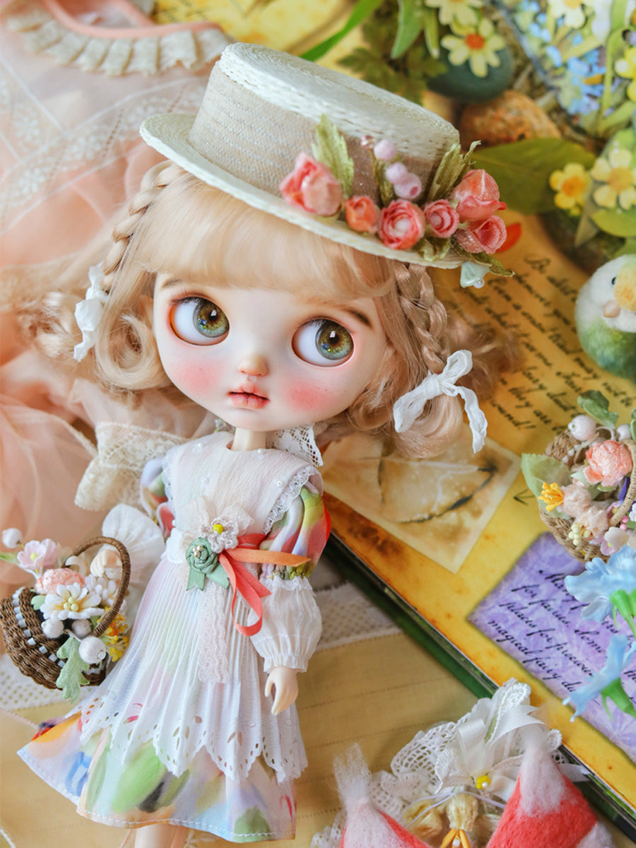 Handmade Outfit for Blythe/Pullip, Colorful Fox Mask Dress Set